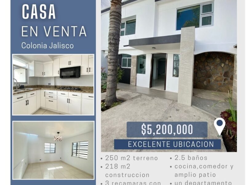 Casa en Colonia Jalisco