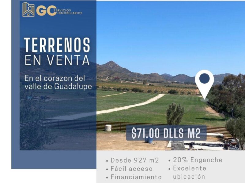 Terrenos en el Valle de Guadalupe