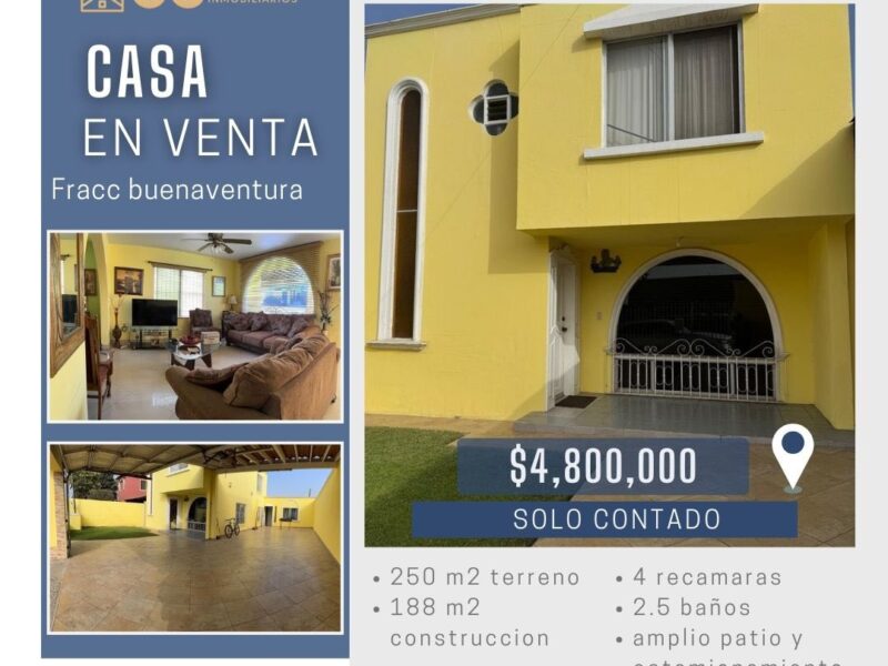 Casa en Fracc. BuenaAventura