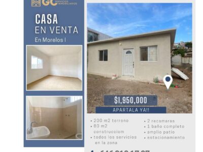 Casa en Venta- Colonia Morelos 1