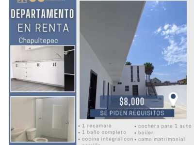 Departamento en Chapultepec