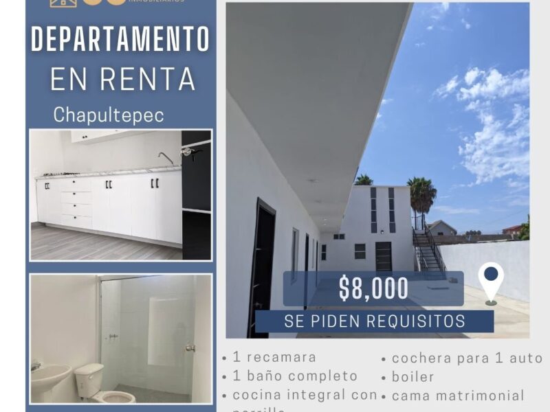 Departamento en Chapultepec