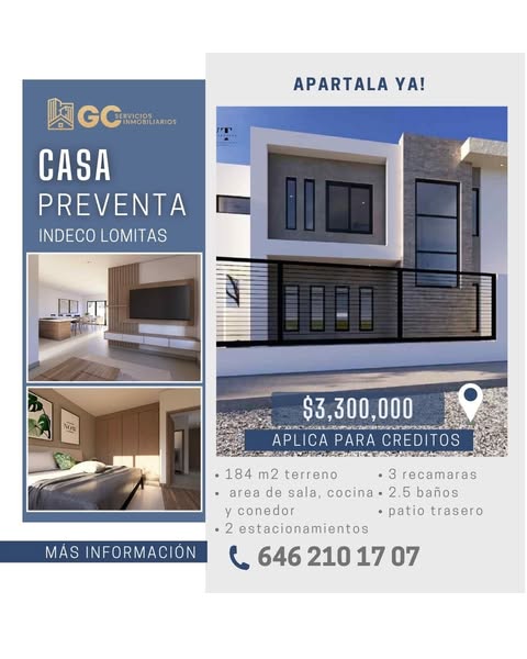 Casa Nueva en Col. Indeco Lomitas